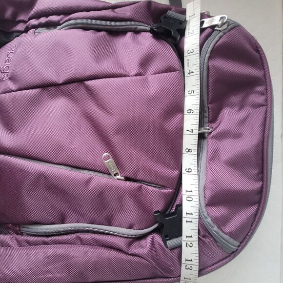 Ebags Mother Lode Travel Backpack Purple Convertible Luggage Expandable 117769 - Picture 4 of 14